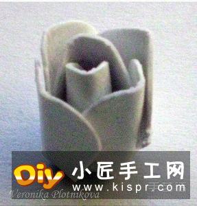 硬纸片折纸玫瑰花的方法 玫瑰花的折法步骤图