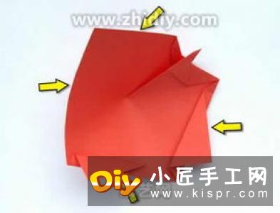 原创纸玫瑰花的折纸图解 步骤过程非常详细