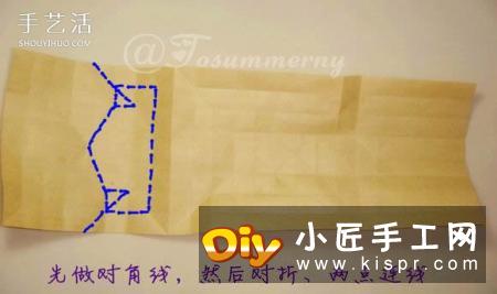 萌版孙悟空的折法图解 折纸孙大圣的方法步骤