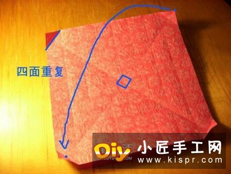 韩式玫瑰花礼盒怎么折 包括盖子和盒身的折法