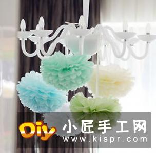 婚礼用纸花球的制作方法 纸花球的做法图解