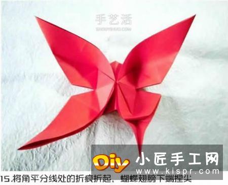 体型最大的蝴蝶 美丽凤尾蝶的折纸方法图解