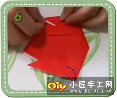 简单容易学！儿童手工折纸郁金香的视频教程