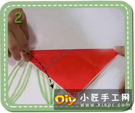 简单容易学！儿童手工折纸郁金香的视频教程