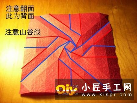 韩式玫瑰花礼盒怎么折 包括盖子和盒身的折法
