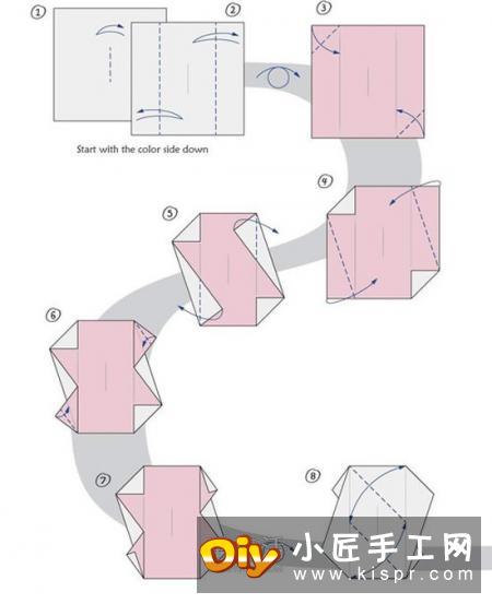 立体纸花球组件的步骤1-8