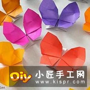 飞舞蝴蝶的折纸教程 简单手工蝴蝶的折法图解