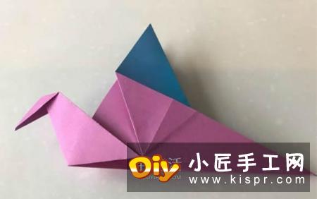 简单又好玩！会动的拍翼鸟手工折纸方法图解