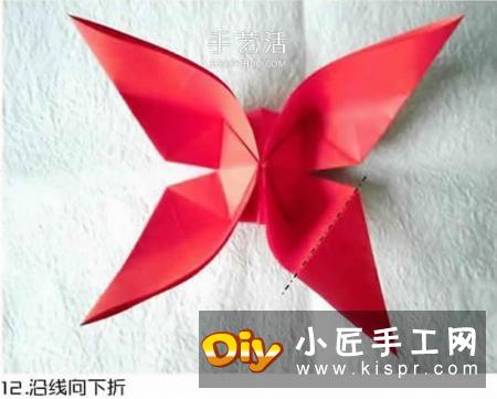 体型最大的蝴蝶 美丽凤尾蝶的折纸方法图解