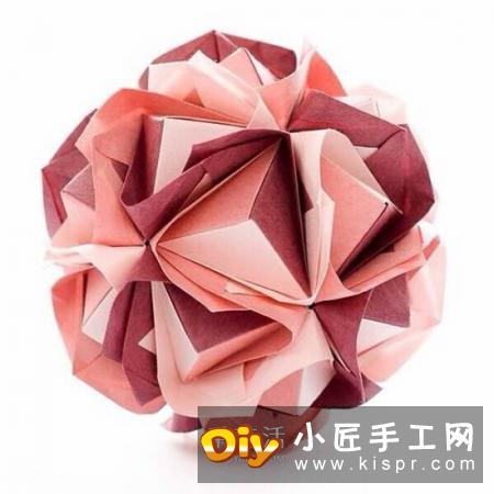 立体纸花球组件的步骤1-8