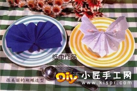 餐巾折蝴蝶的方法图解 折叠餐巾蝴蝶的教程
