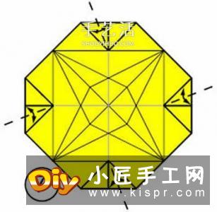 手工折四角收纳盒的折法 漂亮垃圾盒折叠图解