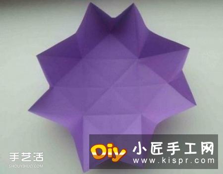 几何立体造型礼盒的折纸教程