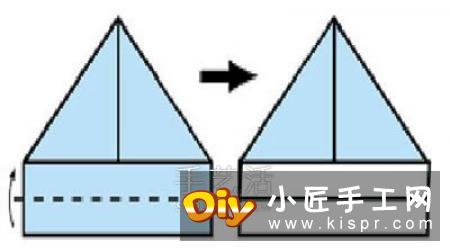 简单又漂亮三角帽折纸 可爱三角帽的折法图解