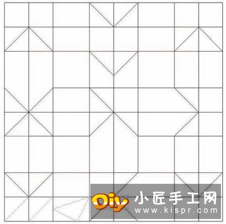 拼图零片的折纸方法 手工折纸拼图的图解教程