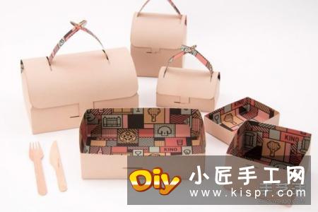 创意折纸餐盒DIY 变形前它居然是装饰画