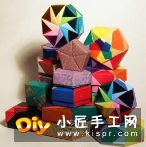 手工折方形盒子的方法 正方形纸盒折纸图解