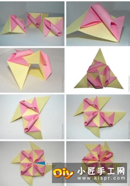 手工纸花球的折法图解 折纸花球的做法教程
