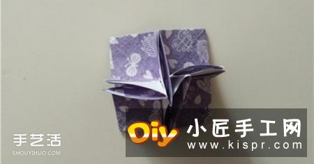 扑克牌黑桃和梅花花色的折纸方法图解