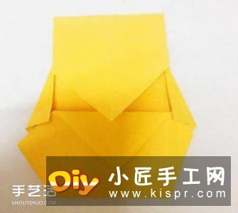 小熊折纸图解教程 传情可爱小熊的折法步骤