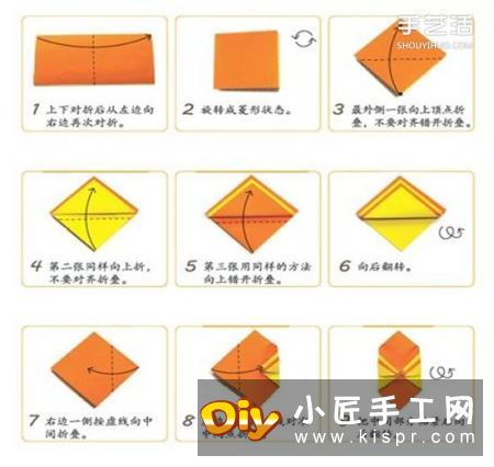 筷子套的折法图解 折纸筷子套的方法教程