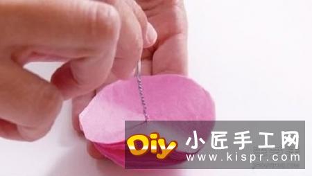 婚礼用纸花球的制作方法 纸花球的做法图解