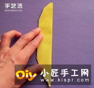 简单香蕉的折法图解 幼儿园香蕉折纸教程