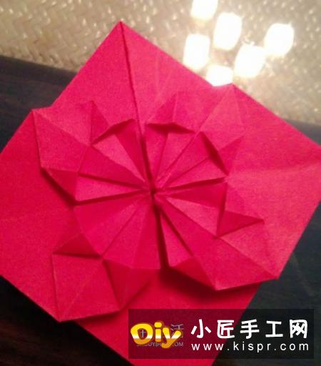 心花怒放爱心的折法 折纸心花怒放图解教程