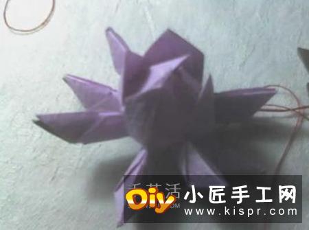 祈福莲花折纸方法图解 简单莲花的折法步骤
