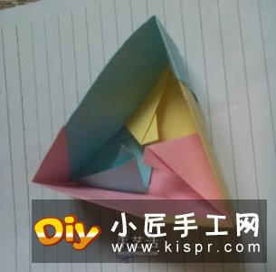 最简单折纸三角形书签的折法图解教程