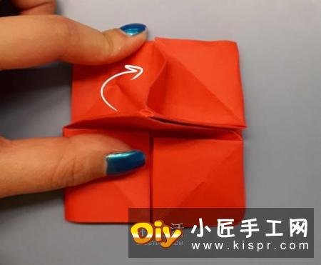 简单卷心纸玫瑰的折纸方法图解教程