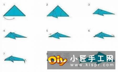 儿童简单纸玩具制作 可以控制海豚游来游去