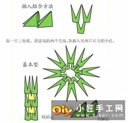 三角插折纸基础：三角插怎么折的图解教程