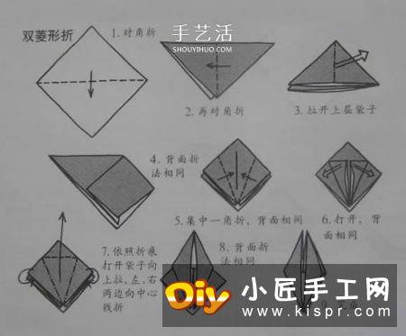 新手折纸入门：折纸符号及基本折法图解大全