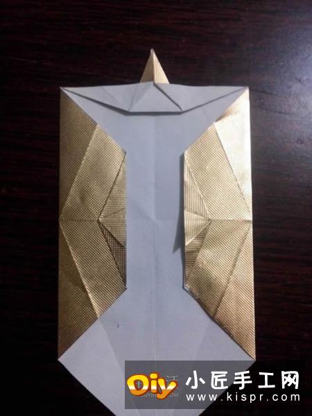 烟盒纸废物利用 手工折纸立体猫头鹰图解步骤