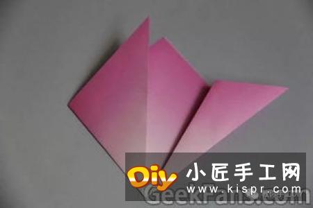 简单折纸立体樱花的折叠方法图解教程