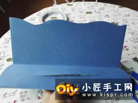 儿童简单纸玩具制作 可以控制海豚游来游去