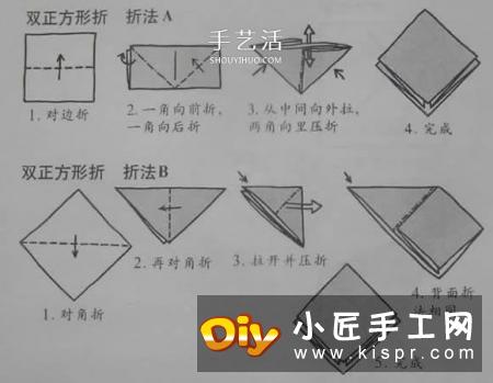 新手折纸入门：折纸符号及基本折法图解大全