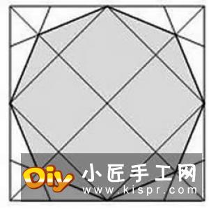 折纸基础教程：八边形纸的制作方法图解