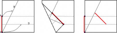 折纸中如何把角三等分 三等分角的方法图解