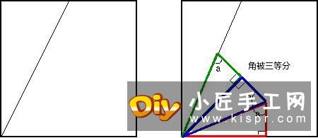 折纸中如何把角三等分 三等分角的方法图解