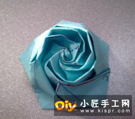 五瓣玫瑰花的折法图解 比川崎玫瑰更好看！