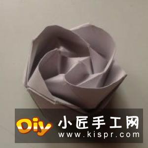 简单又漂亮玫瑰花的折纸方法图解步骤