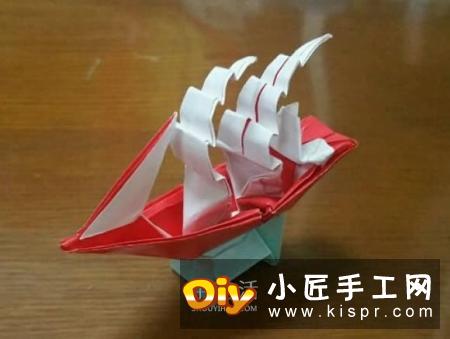 一元纸币折纸教程:鞋子里的芽苗的折法图解