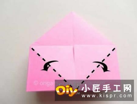 旋转玫瑰怎么折图解 手工旋转的玫瑰花折纸