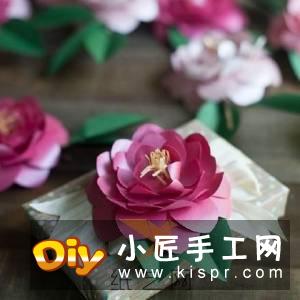 简单山茶花的做法图解 手工制作立体山茶花