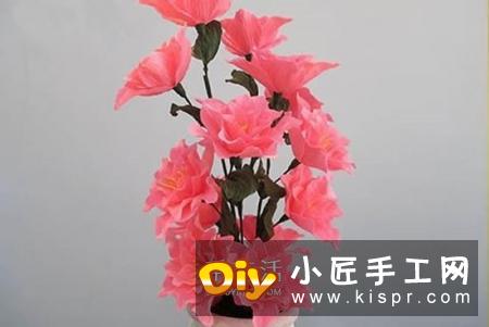 DIY纸藤玫瑰花图解教程 纸藤制作玫瑰的步骤