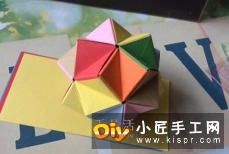 立体纸花球的折法图解 怎么折纸立体花球步骤