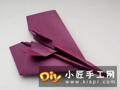 幼儿折纸战斗机的教程 简易纸飞机的折叠方法