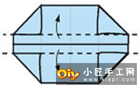 简易方形纸盒子的折叠方法 可以当做垃圾盒用